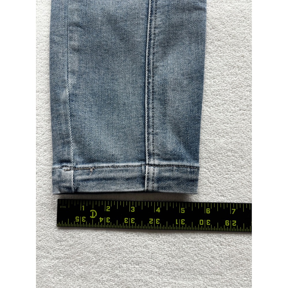 Kut from the Kloth Reese Straight Leg Jeans Women 00 Blue Crop Utility Seam - Picture 7 of 10